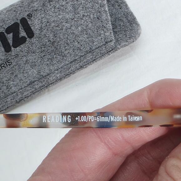 Izipizi Unisex Reading Glasses #D C18 EEC  +1.00/PD =61mm  Blue Tortoise New - Picture 6 of 11